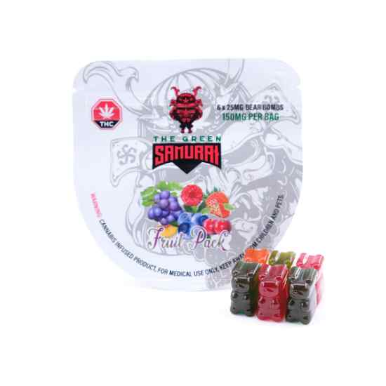 Picture of Green Samurai – Fruit Pack Bear Bombs (150mg THC) 