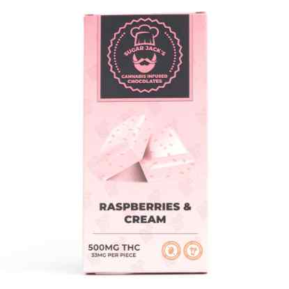 Picture of Sugar Jacks - Raspberries & Cream - Chocolate Bar