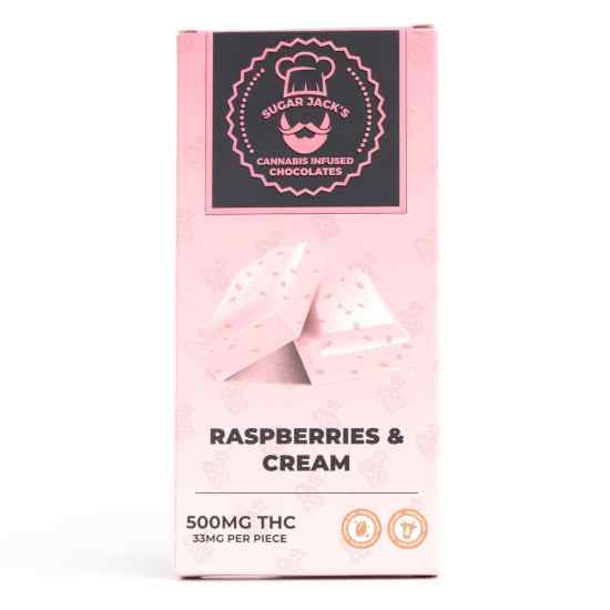 Picture of Sugar Jacks - Raspberries & Cream - Chocolate Bar