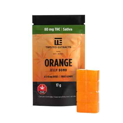 Picture of Twisted Extracts – THC Orange Jelly Bombs (80mg THC)