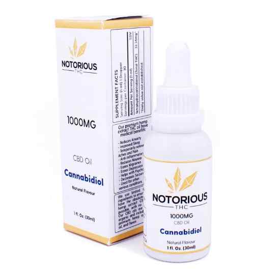 Picture of Notorious THC - CBD Oil (1000mg CBD) 