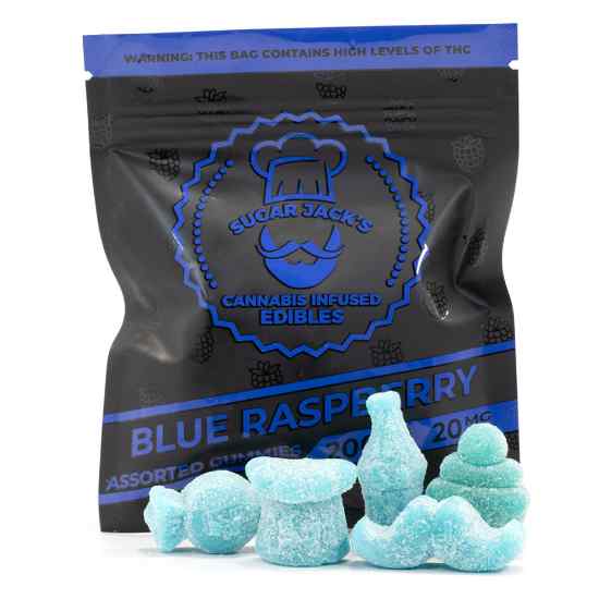 Picture of Sugar Jacks - Blue Raspberry (200mg THC) 